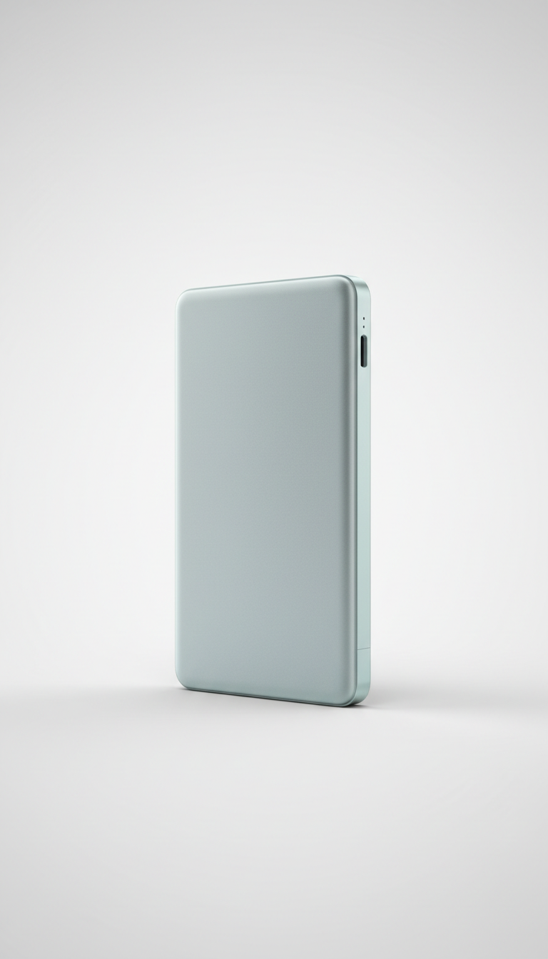Ultra-Slim Cloud Silver Power Bank
