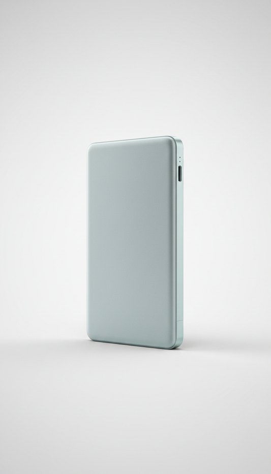 Ultra-Slim Cloud Silver Power Bank