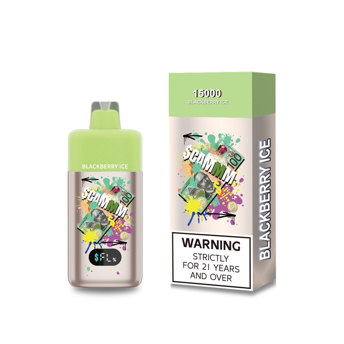 $CAMMM 15000 Blackberry Ice disposable vape