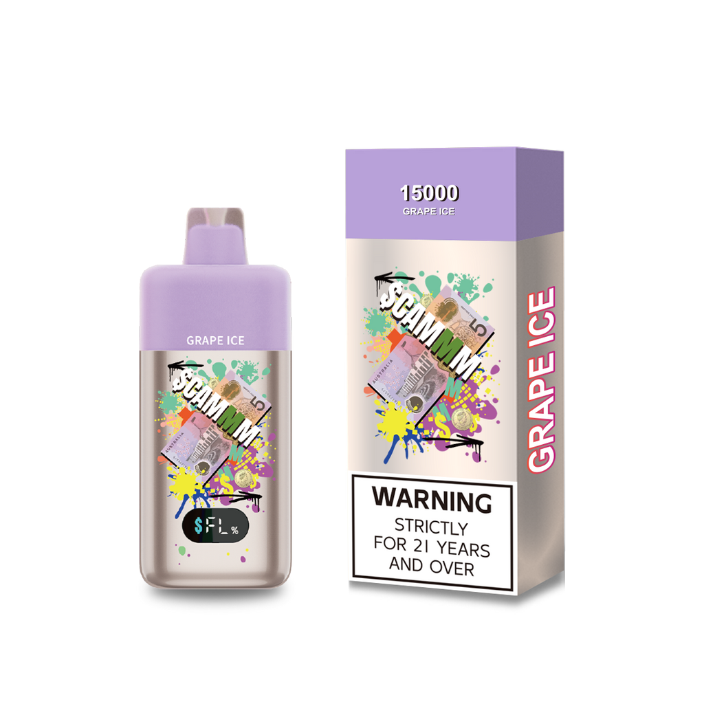 $CAMMM 15000 Grape Ice disposable vape