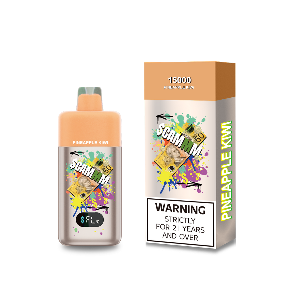 $CAMMM 15000 Pineapple Kiwi disposable vape
